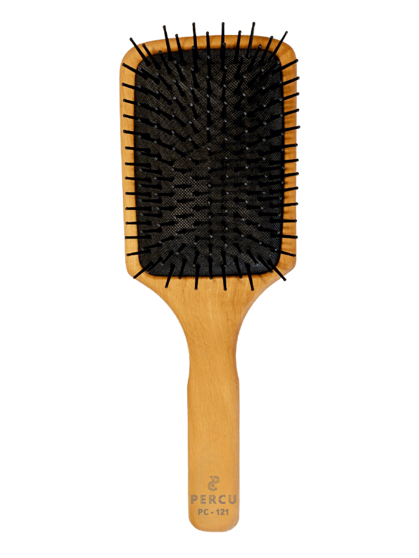 Percu Wooden Paddle Brush #PC-121 Vip Barber Supply
