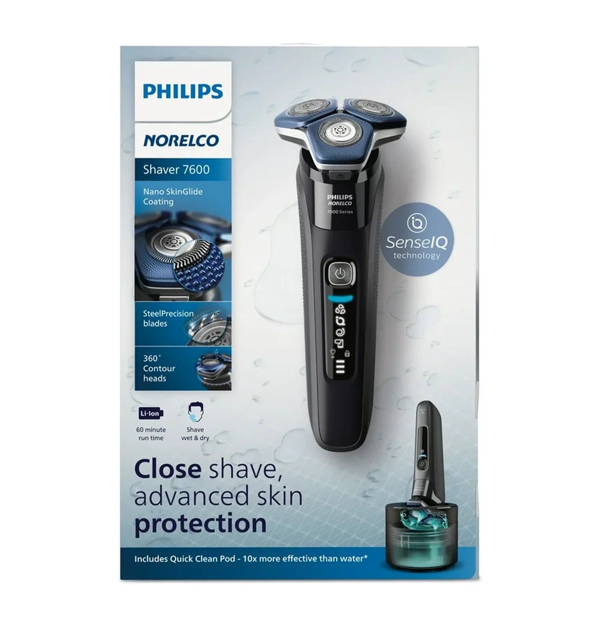Philips 7600 Rechargeable Norelco 7600 Wet & Dry Electric Shaver - New This is Beauty US