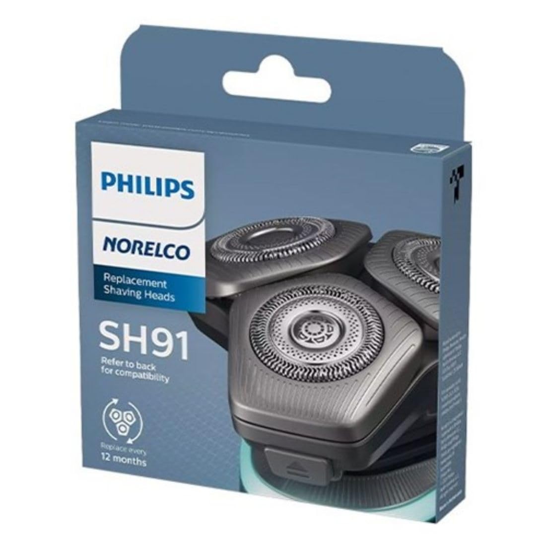 Philips Norelco SH91/52 Replacement Blades for Shaver Series 9000 (S9xxx) and S9000 Prestige (SP98xx) - Self-Sharpening Precision Blades 7DAY'S