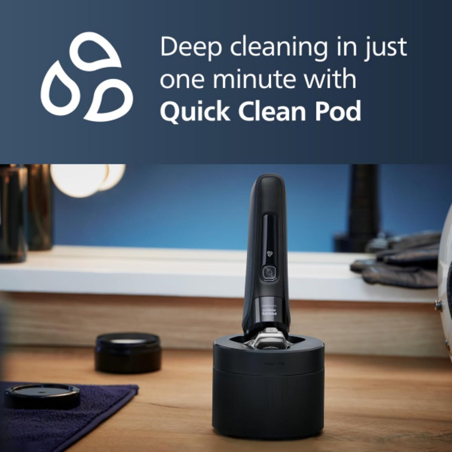 Philips Shaver Series 9000 Wet and Dry Electric Shaver, with Lift and Cut Shaving System and SenseIQ Technology, Pop-up Trimmer