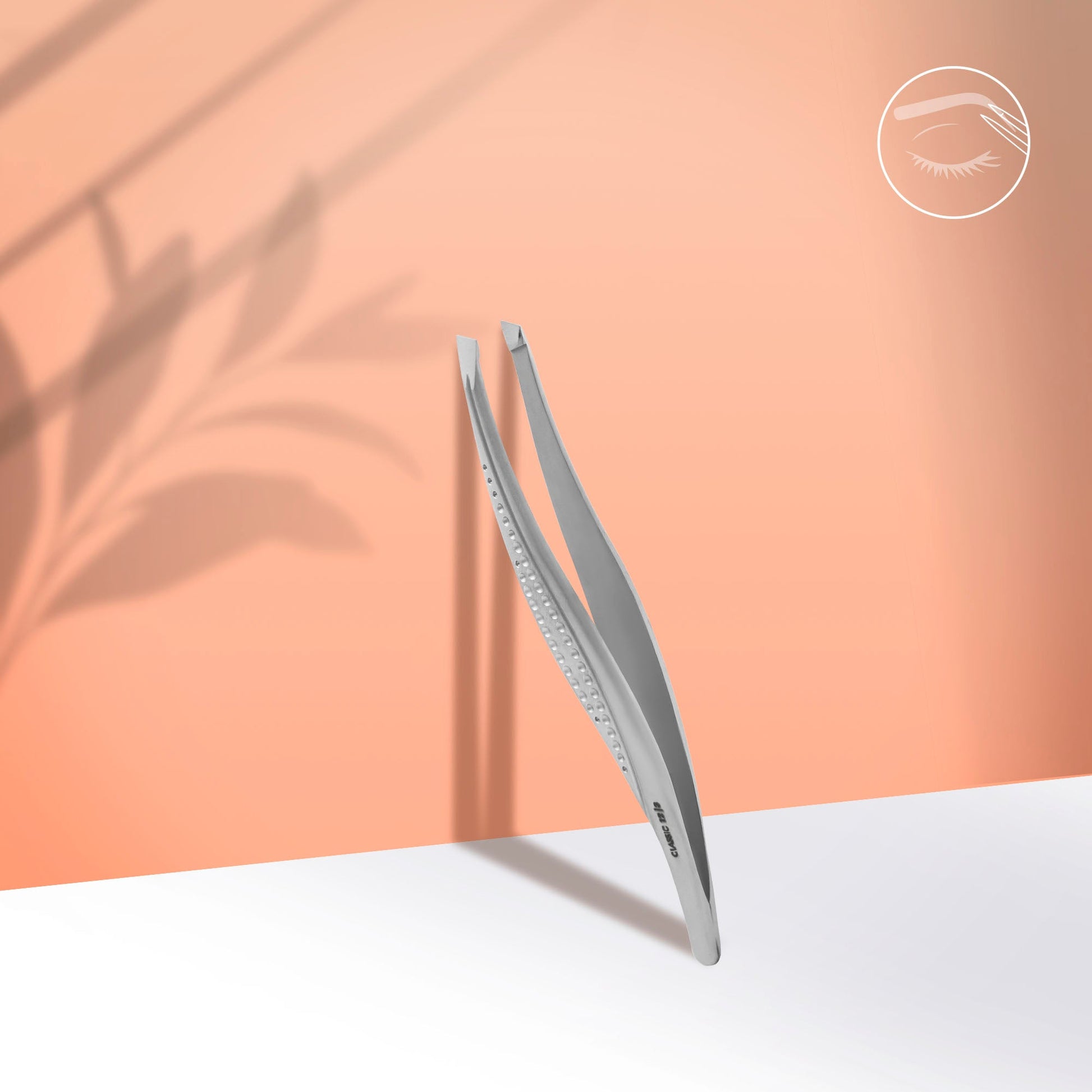 Eyebrow tweezers CLASSIC 12 TYPE 3 (wide beveled) Lunali Nail Supply