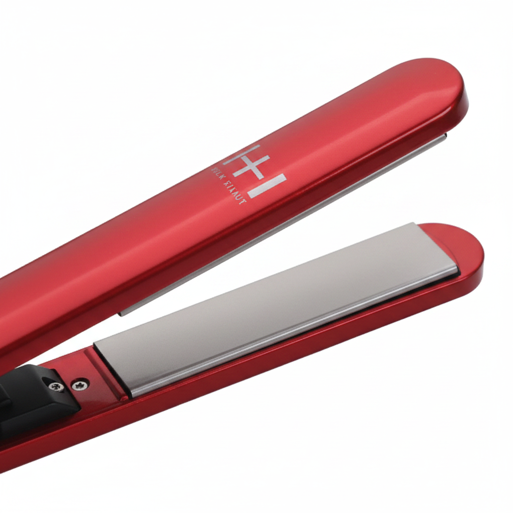 Hot & Hotter Extra Long Titanium Flat Iron 1 Inch, 1 Count, Red Annie International, Inc.