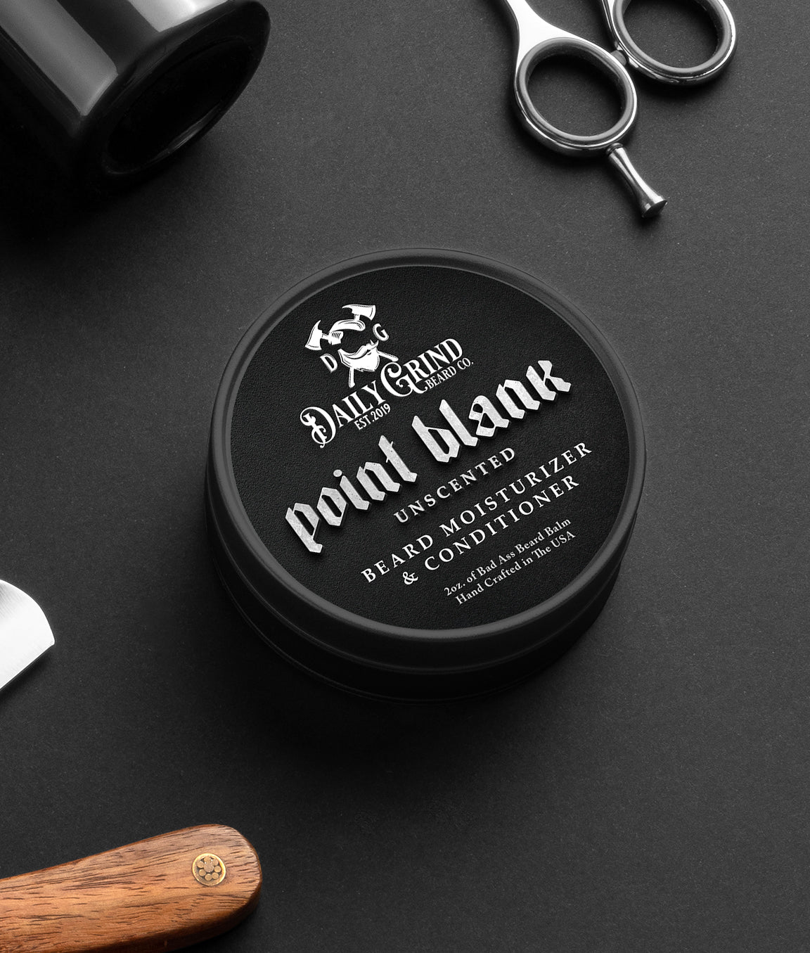 Beard Balm - Point Blank Beard Moisturizer & Conditioner Daily Grind