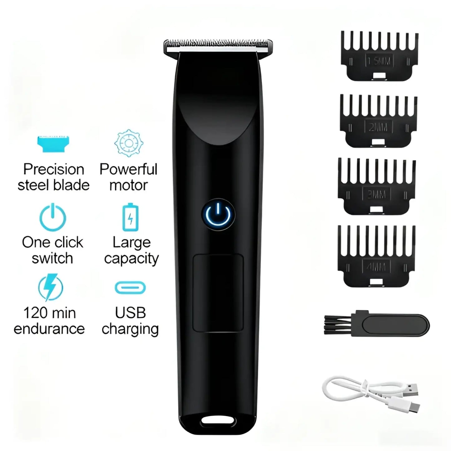 Professional Cordless Hair Clipper and Beard Trimmer Set ARBA Global