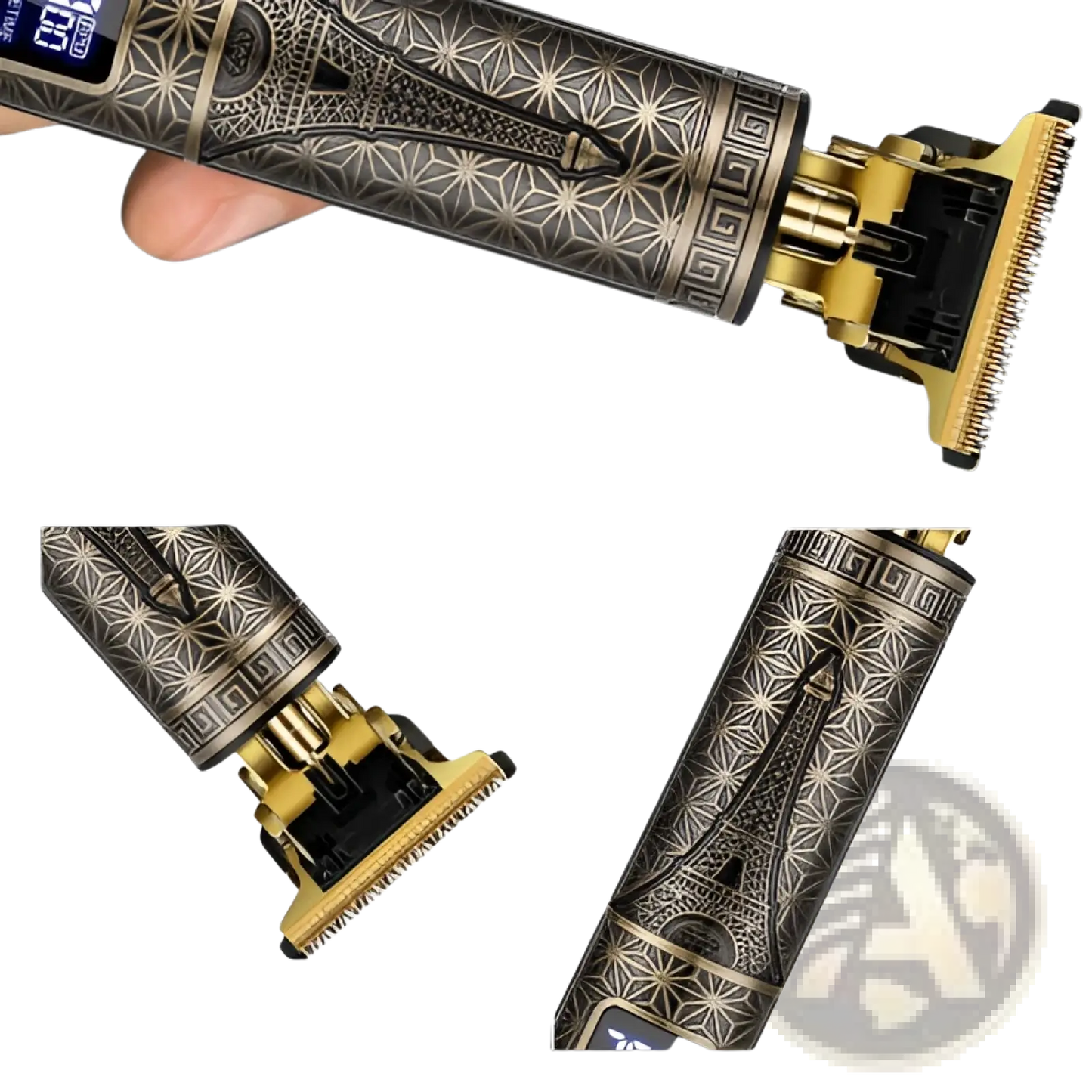 Professional Cordless Hair Clippers Gold Beard Trimmer ARBA Global