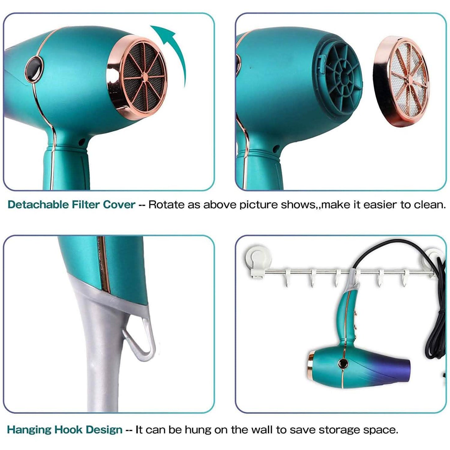 Professional Salon Hair Dryer 2300W DailySale