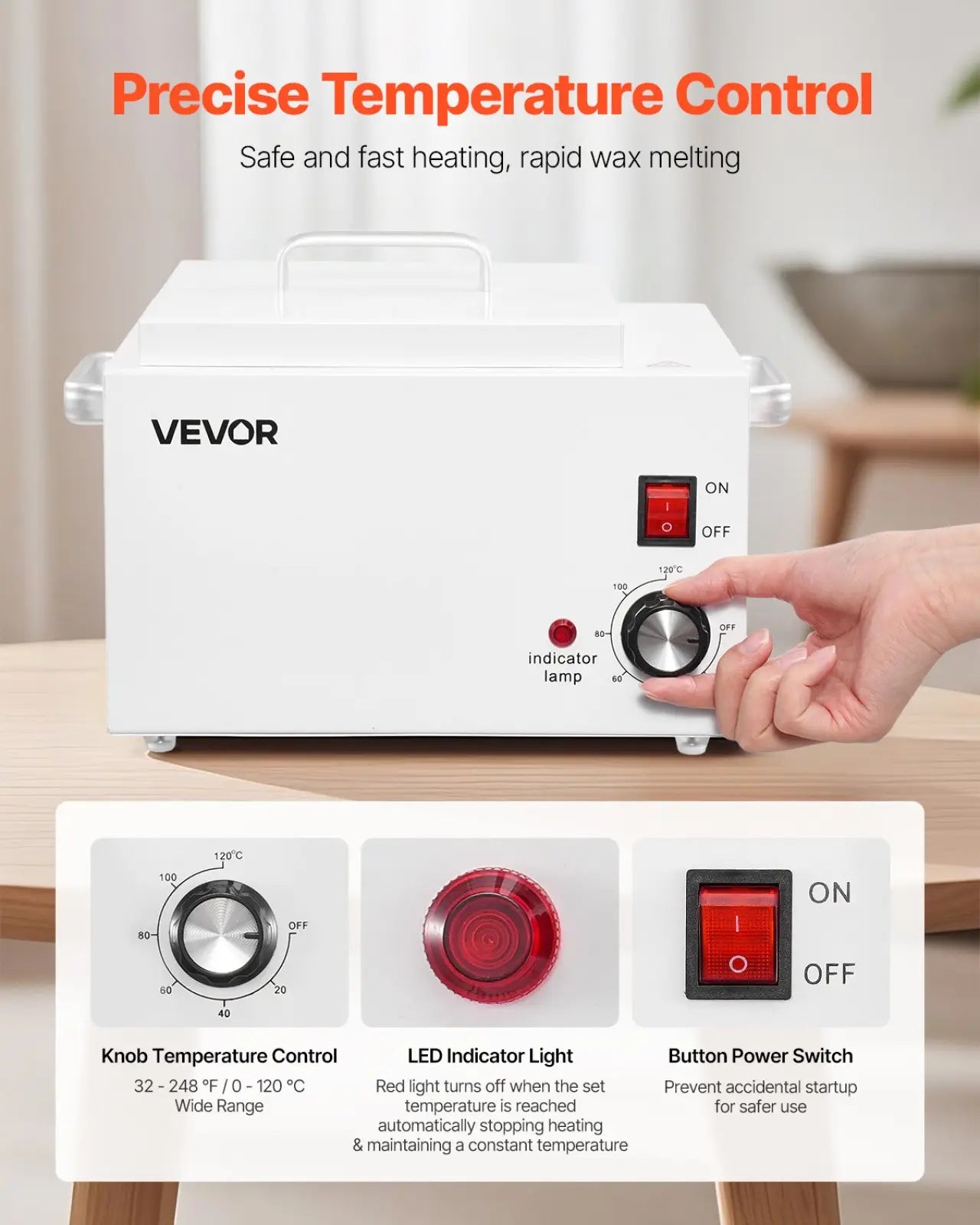 Professional Wax Warmer 3000ml Hair Removal Heater ARBA Global