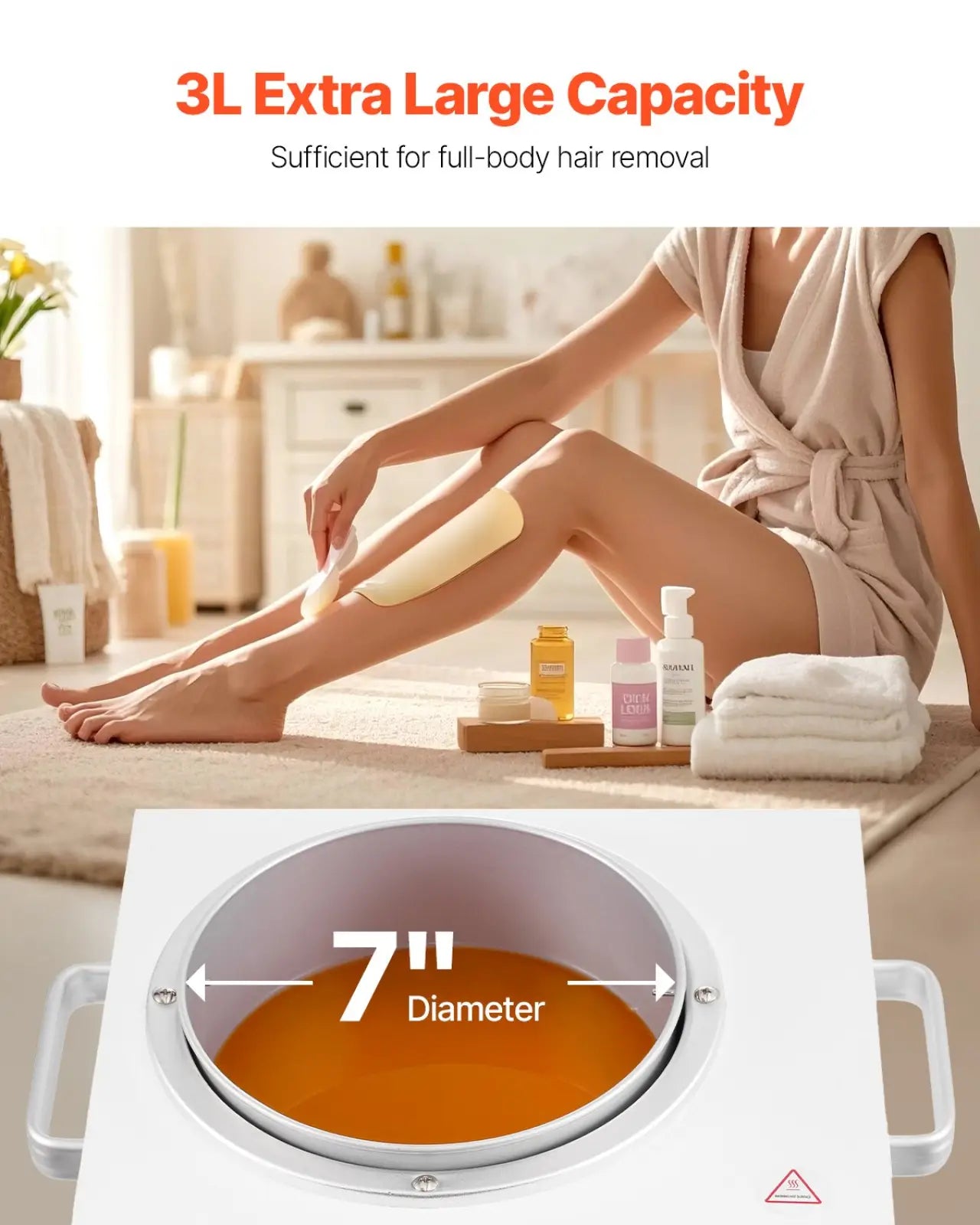 Professional Wax Warmer 3000ml Hair Removal Heater ARBA Global
