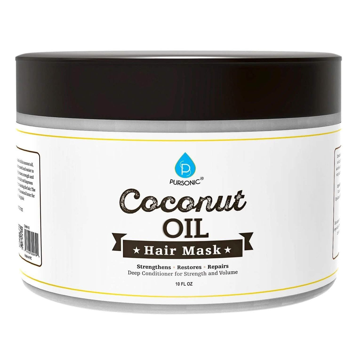 Pursonic Coconut Oil Hair Mask 10 oz EasyOptionXY