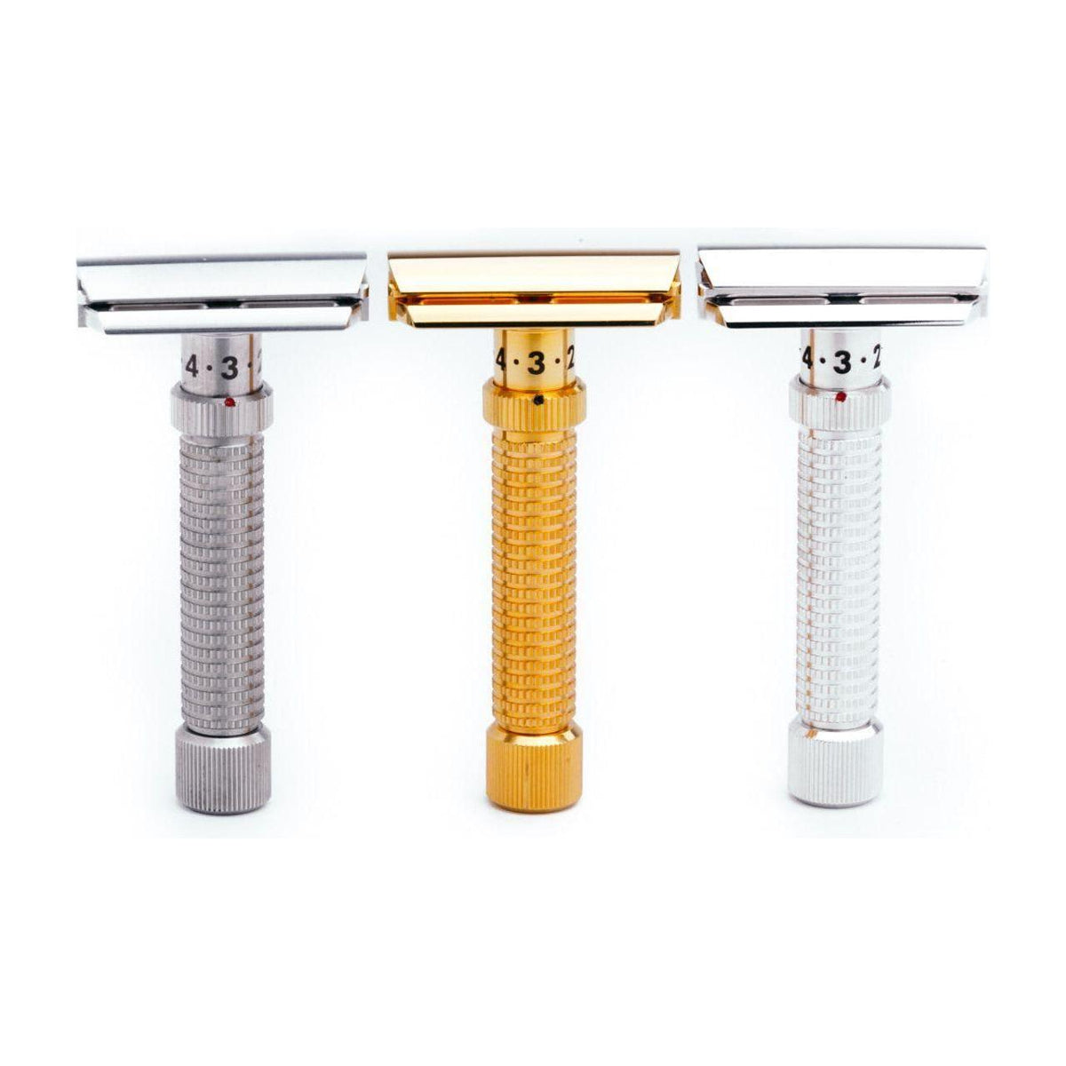 Rex Supply Co. Ambassador Polished Adjustable Stainless Steel DE Razor RSC-101P Pasteur Pharmacy