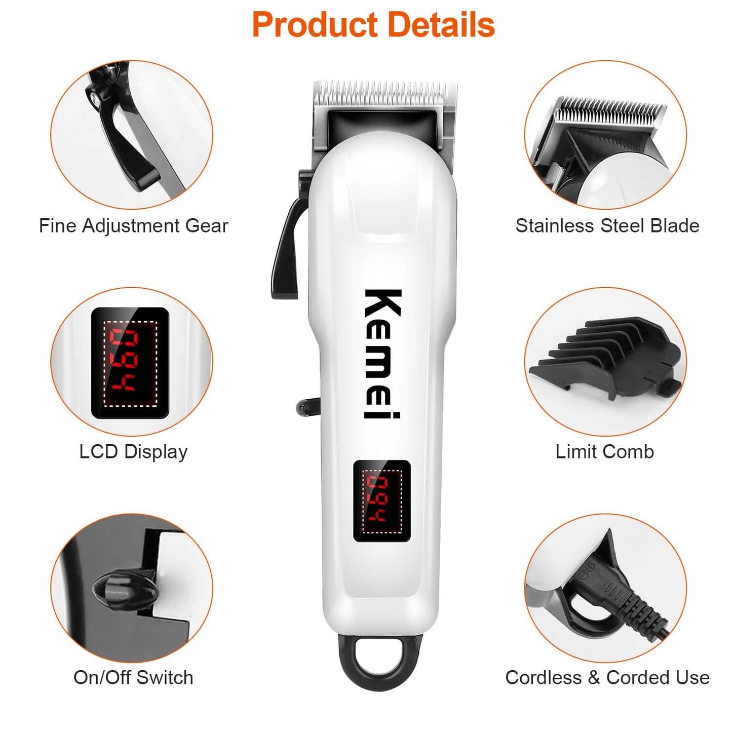 Rechargeable Cordless Hair Clipper DailySale