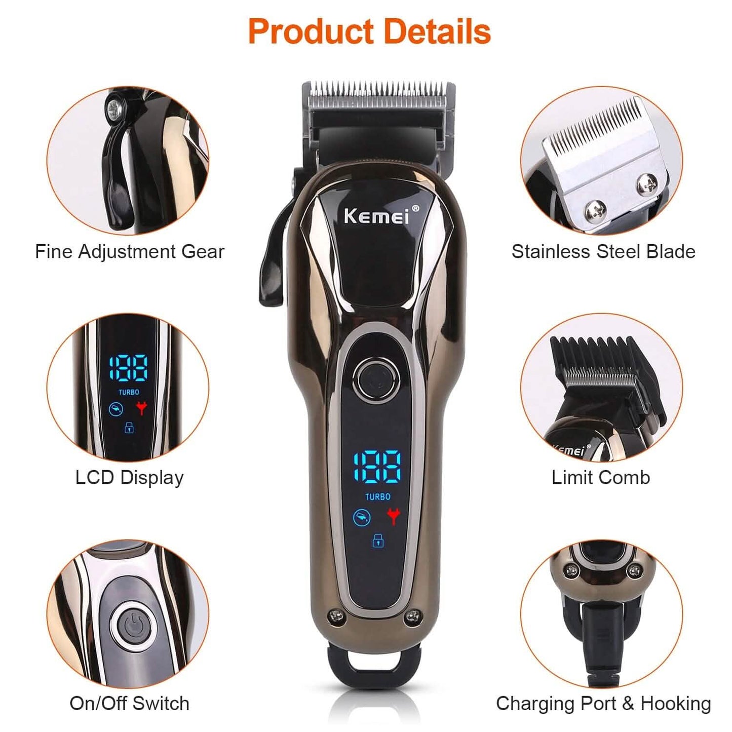 Rechargeable Electric Hair Clipper DailySale