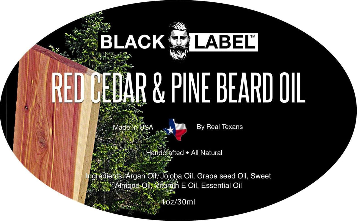 Red Cedar Pine Beard Oil Blacklabel Beard Company