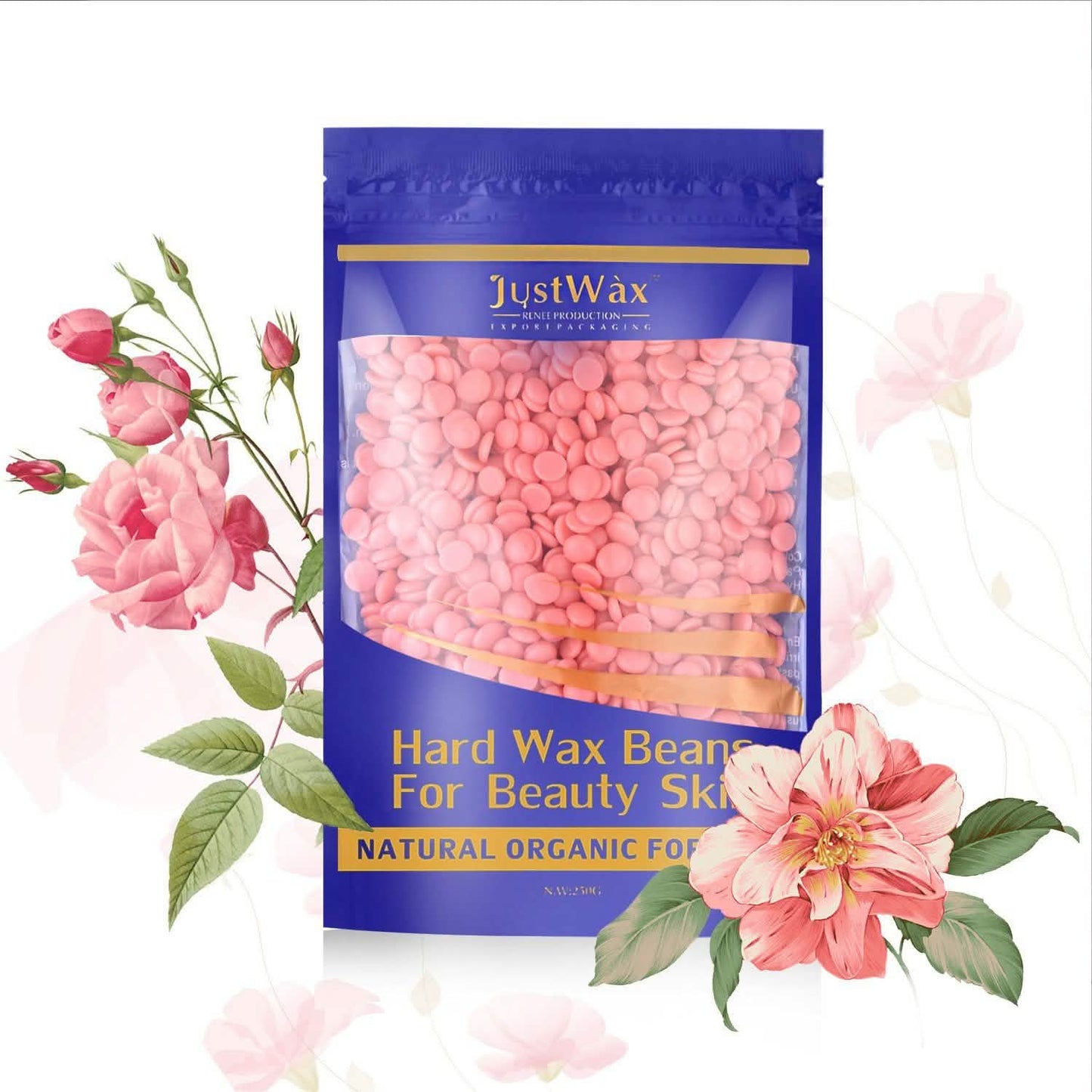 Red Hard Wax Beans Hair Removal Painless Warmer Waxing Beans Natural Pearl EasyOptionXY
