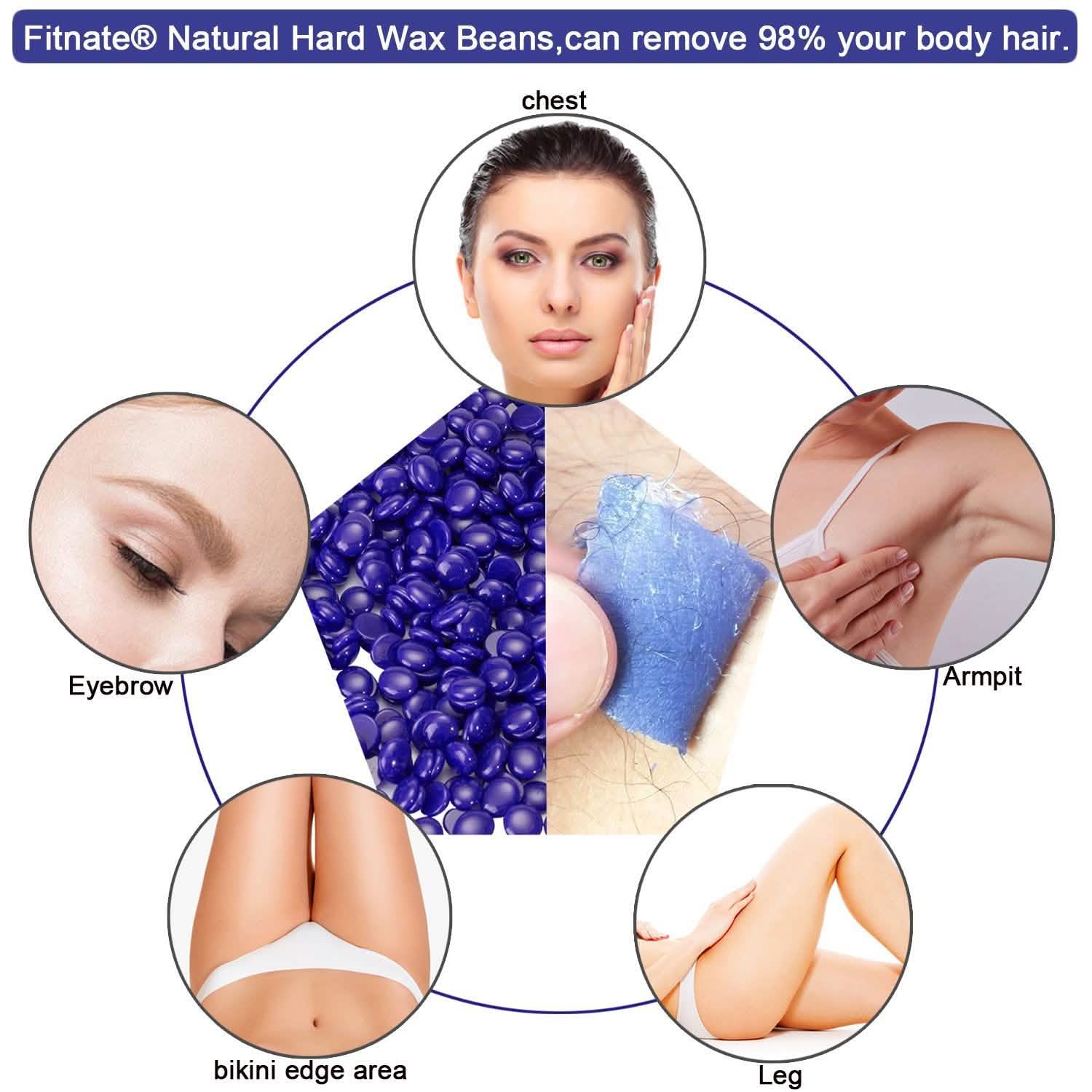 Red Hard Wax Beans Hair Removal Painless Warmer Waxing Beans Natural Pearl DailySale