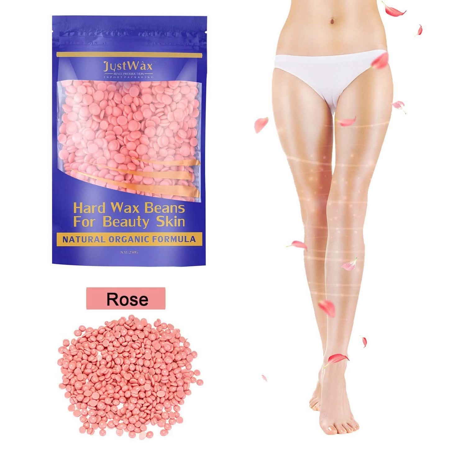 Red Hard Wax Beans Hair Removal Painless Warmer Waxing Beans Natural Pearl DailySale