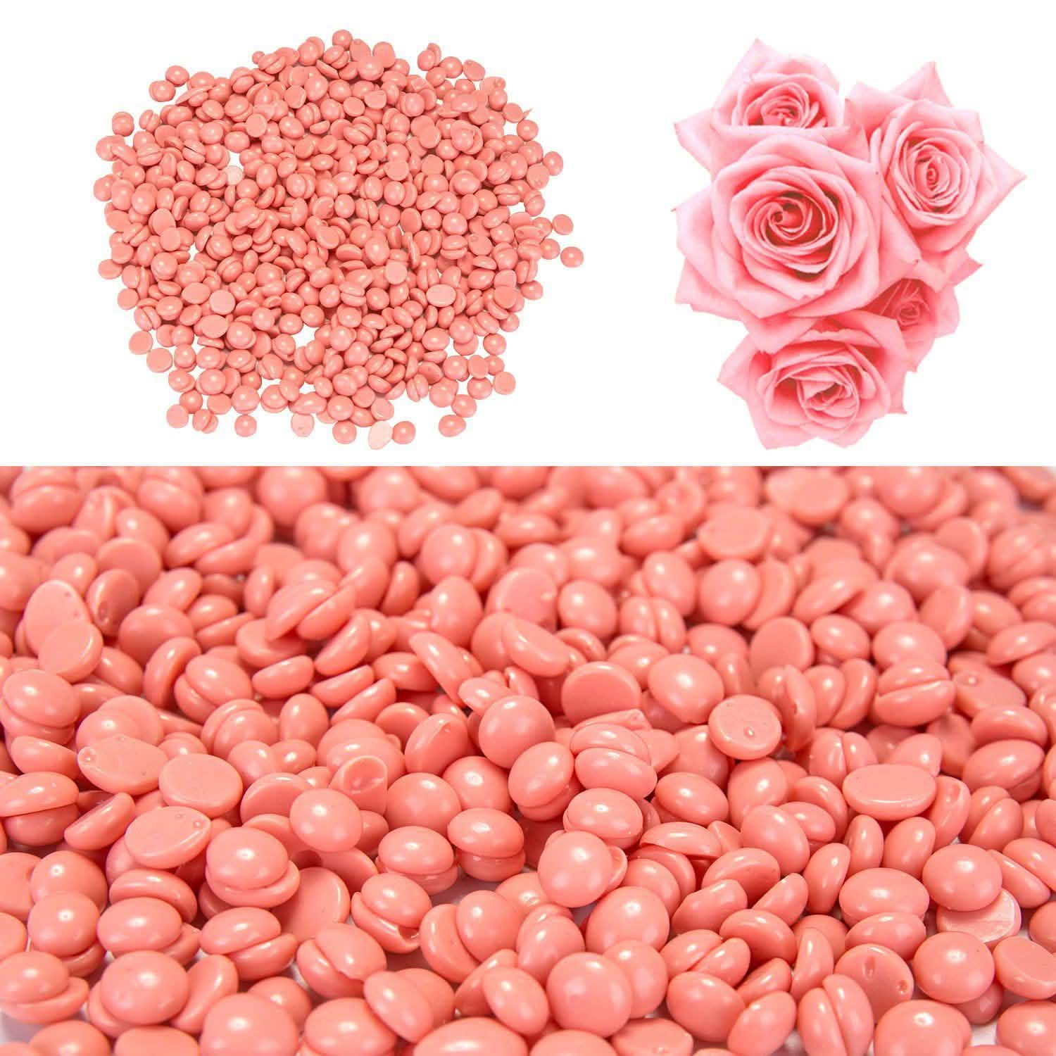 Red Hard Wax Beans Hair Removal Painless Warmer Waxing Beans Natural Pearl DailySale
