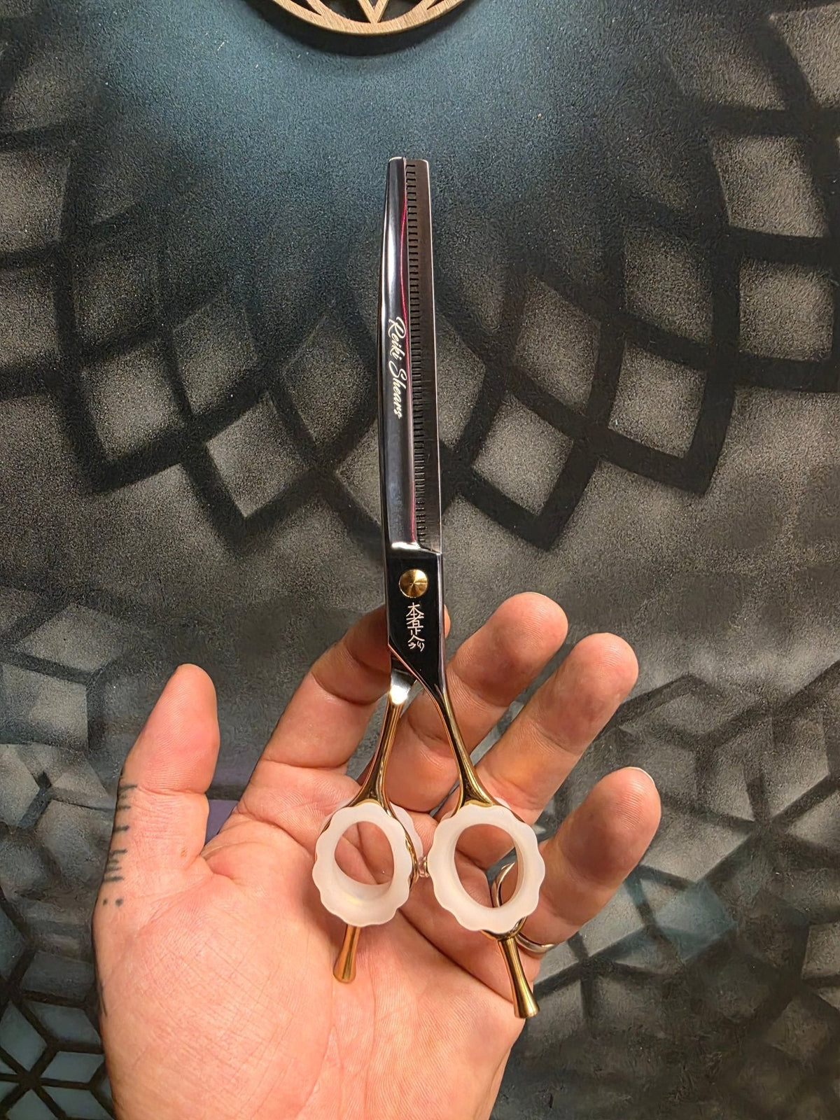 Reiki Shears Golden Touch Midas Curved Thinner Reiki Shears