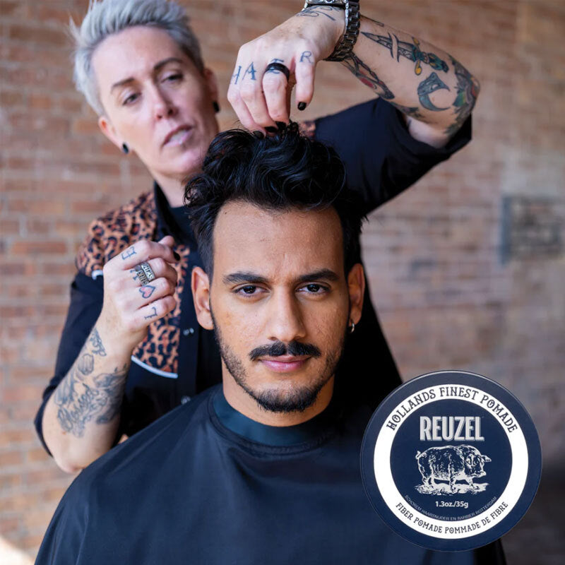 Reuzel Fiber Pomade Hair Styling Pomat 35 g Beauty Care Bag