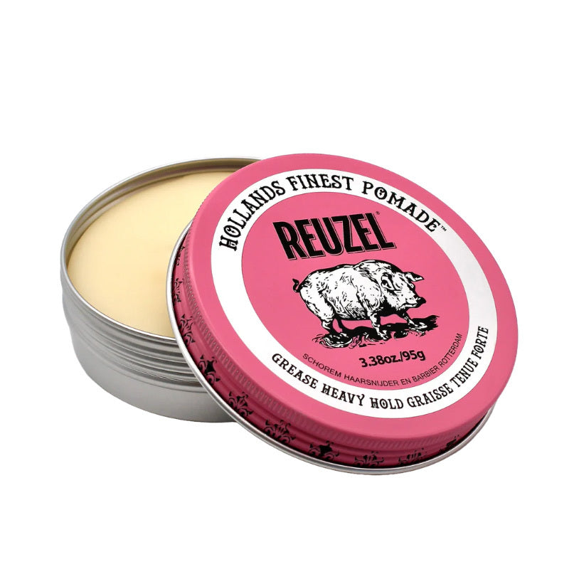 Reuzel Pink Heavy Grease Strong Hold Pomade 95g Beauty Care Bag