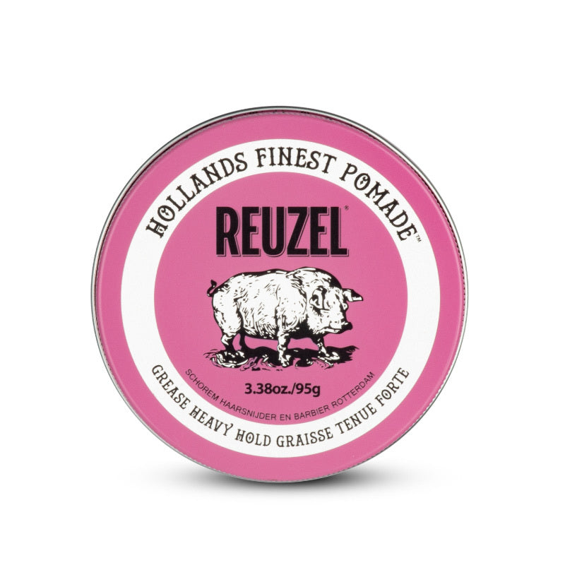 Reuzel Pink Heavy Grease Strong Hold Pomade 95g Beauty Care Bag