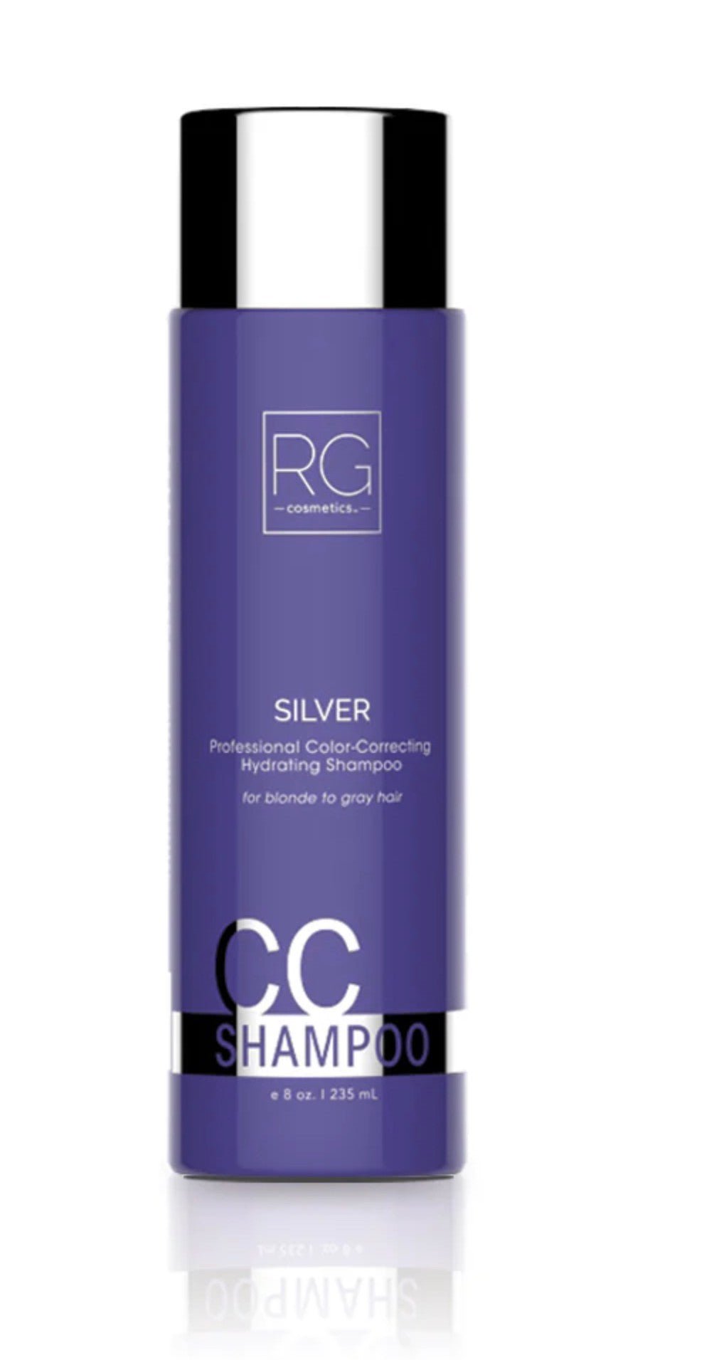 RG Cosmetics Silver CC Color Correcting Hydrating Shampoo, 8 oz VIP Extensions