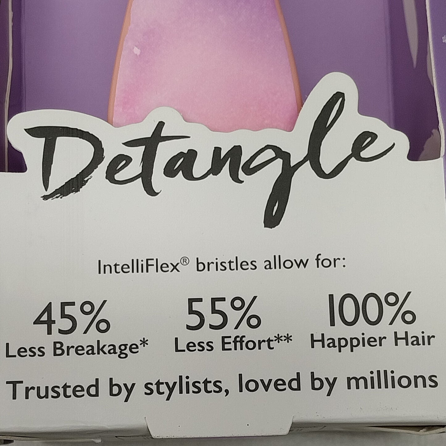 WET BRUSH (4 PACK) Original Detangler Hair Brush Pink / Purple Watermark Pattern PayWut