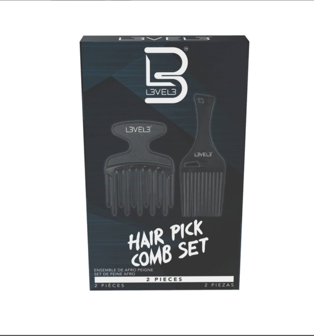 LEVEL3 Hair Pick Comb Set