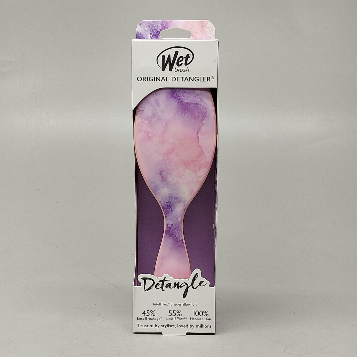 WET BRUSH (4 PACK) Original Detangler Hair Brush Pink / Purple Watermark Pattern PayWut