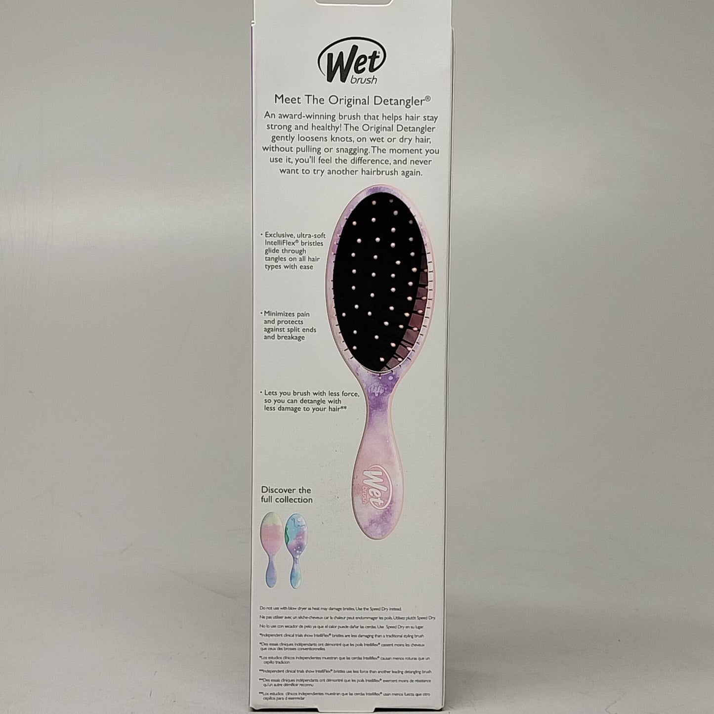 WET BRUSH (4 PACK) Original Detangler Hair Brush Pink / Purple Watermark Pattern PayWut