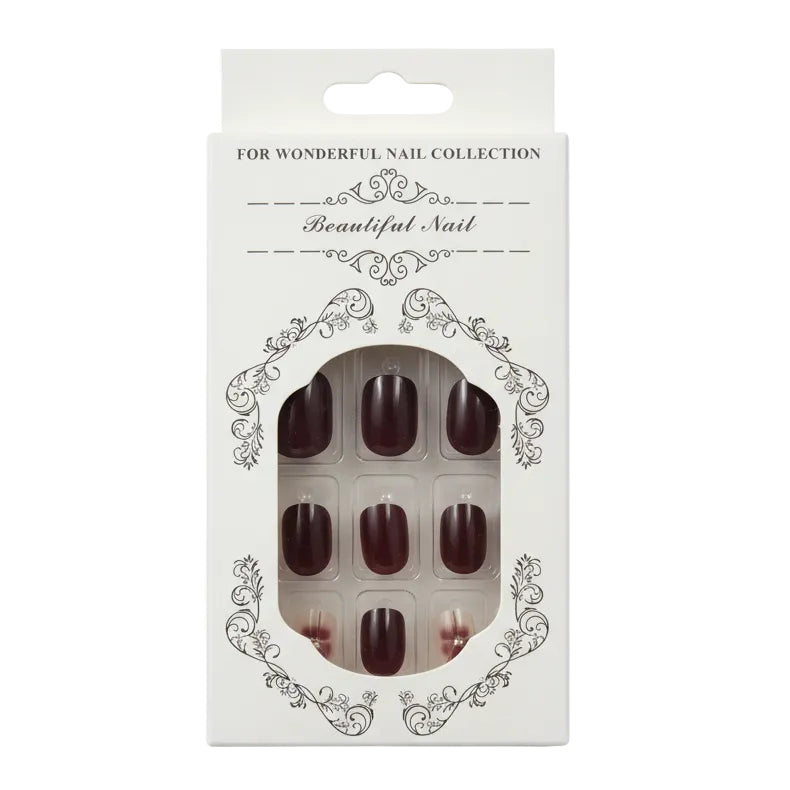 Salon-Style French Tip Press-On Nails - Square 03 VIAI BEAUTY