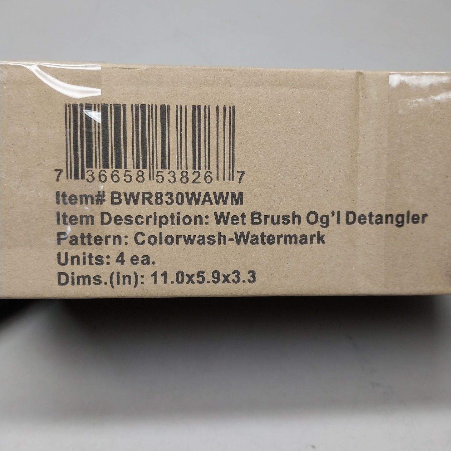 WET BRUSH (4 PACK) Original Detangler Hair Brush Pink / Purple Watermark Pattern PayWut