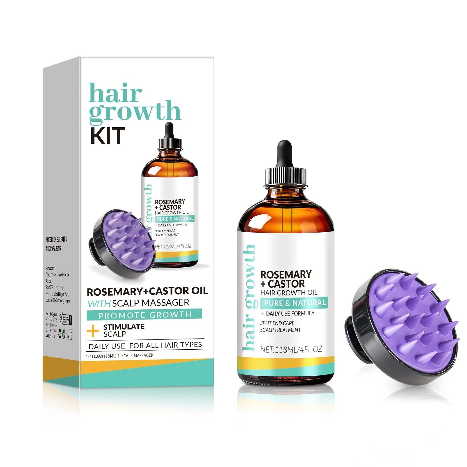 Rosemary Castor Hair Growth Oil 118ml Treatment ARBA Global