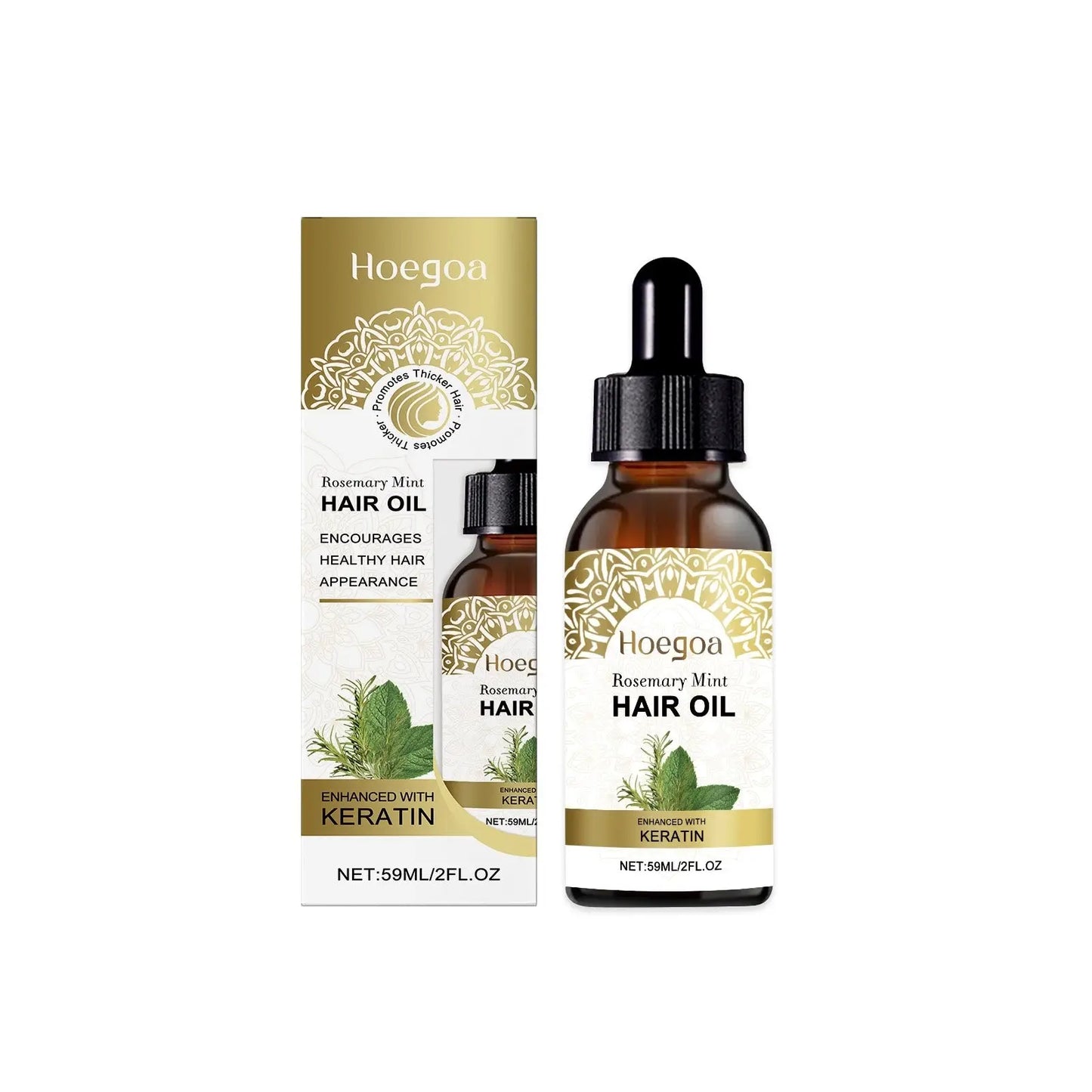Rosemary Mint Hair Oil with Keratin and Castor Oil ARBA Global