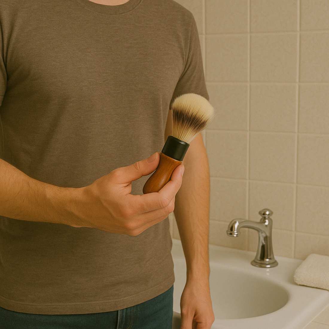 Rosewood Shaving Brush Shave Essentials