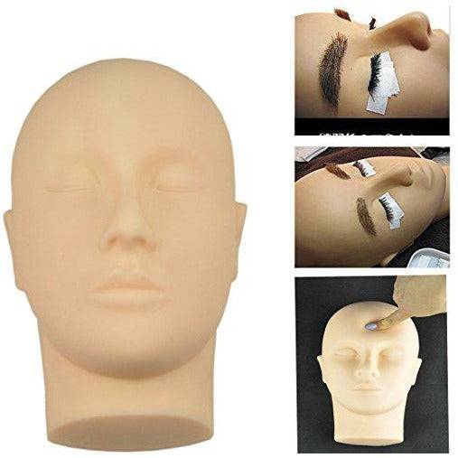 VIP Extensions Rubber Practice Mannequin Head for Eyelashes Makeup & Massage VIP Extensions