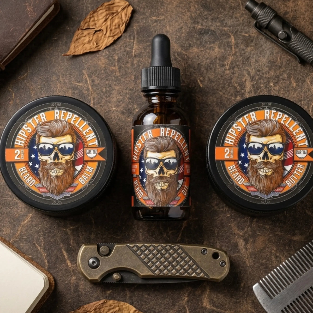 Hipster Repellent  1oz Natural Beard Oil Citrus and Cedar Patriot And Company