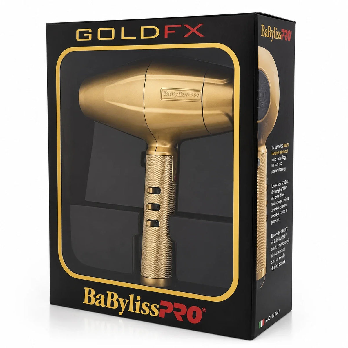 BABYLISS GOLDFX 1875 WATT HAIR DRYER (#FXBDG1) N.O.S. Barber Supply