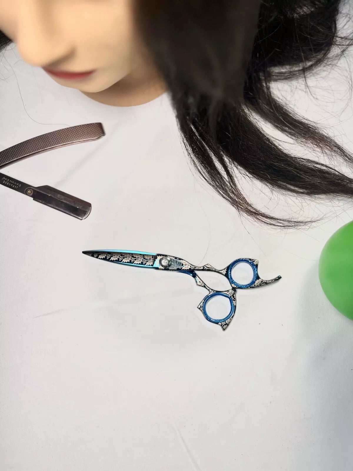 Blue Floral Shear Tamsco Precision Tools