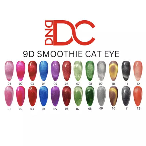 *DND DC Cat Eye 9D - Smoothie Cat Eye 12 Colors Lunali Nail Supply
