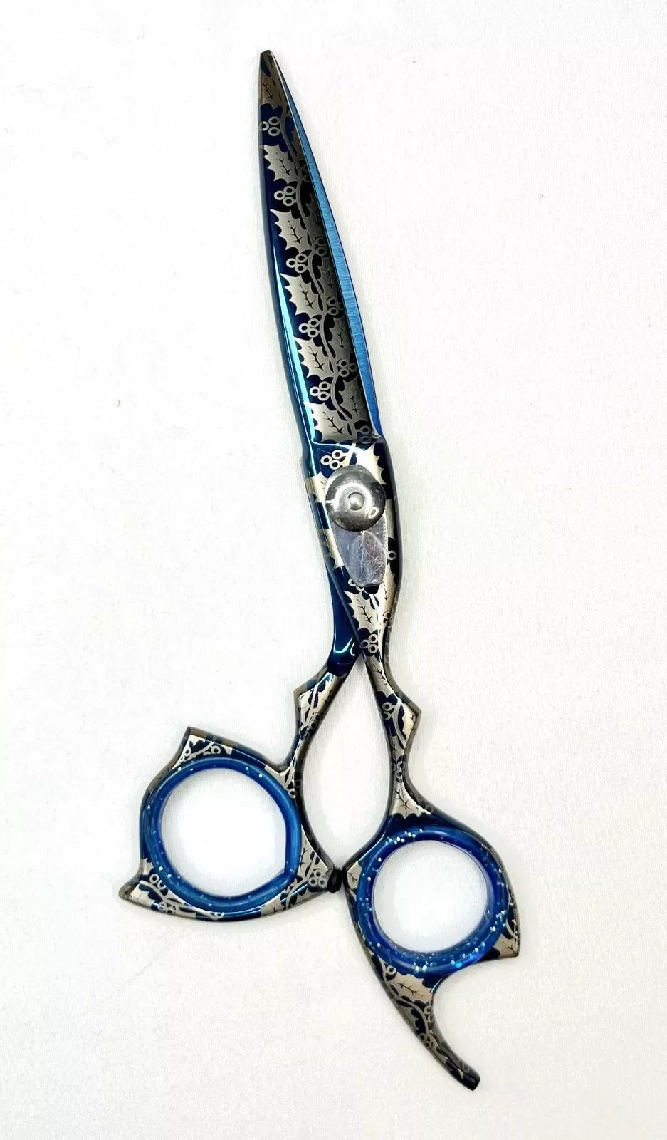 Blue Floral Shear Tamsco Precision Tools