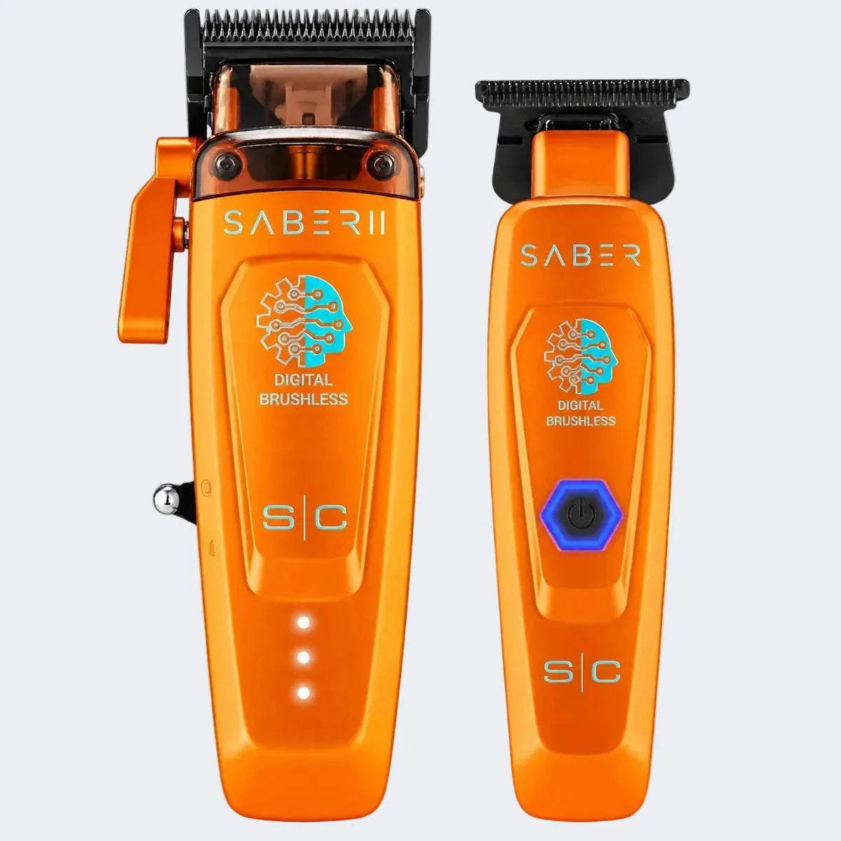 StyleCraft Saber Cordless Clipper & Trimmer Combo – Orange Certified Clippers
