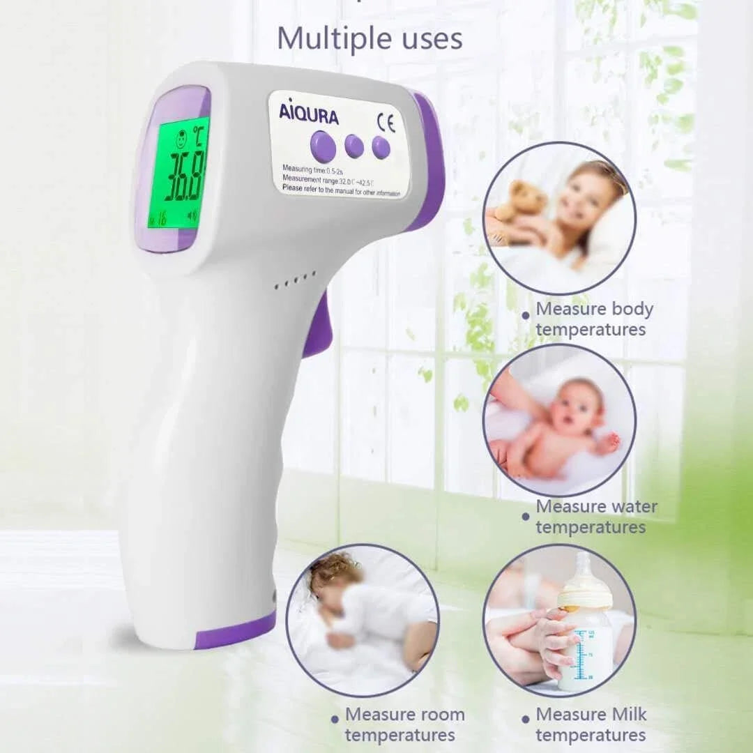 AIQURA INFRARED NON-CONTACT THERMOMETER (#AD801) N.O.S. Barber Supply