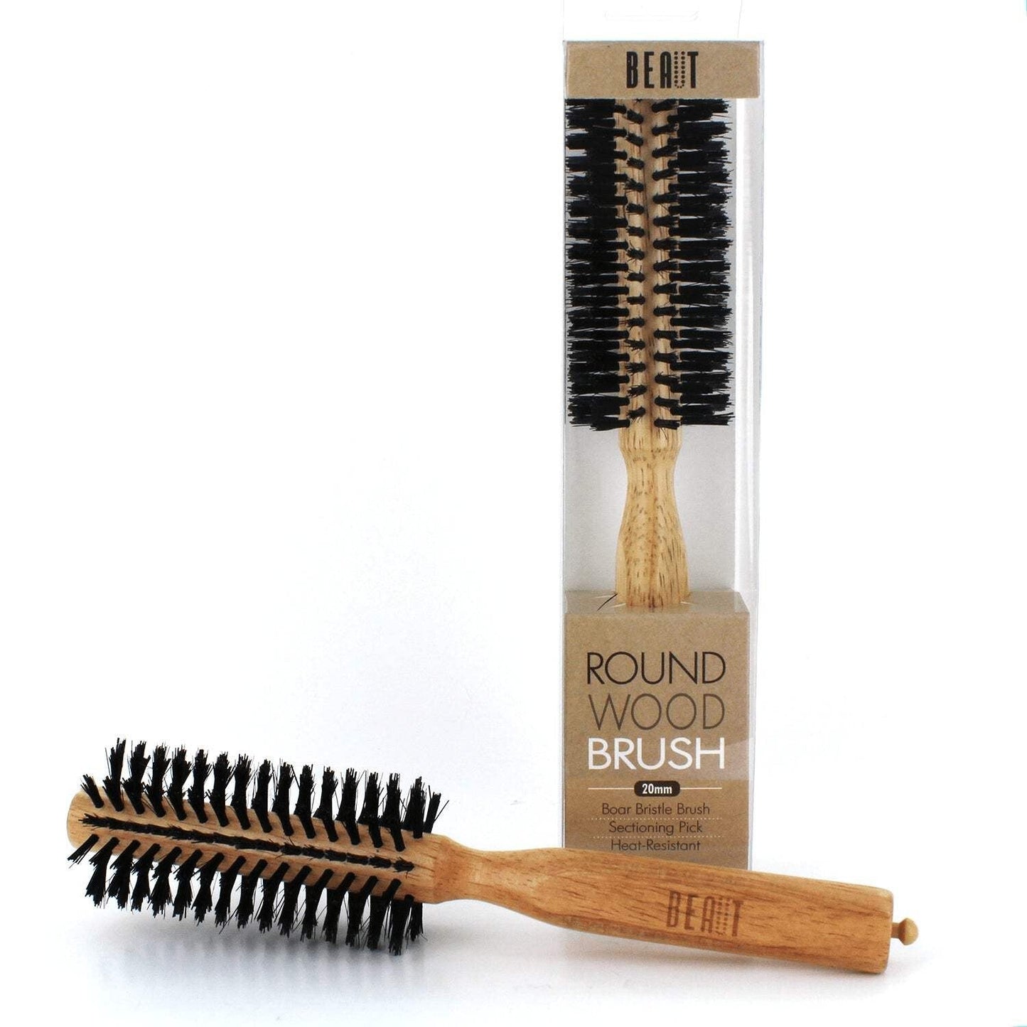 Beaut Round Wood Brush — 20 mm VIP Extensions