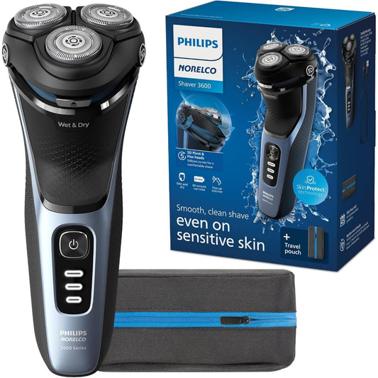 Philips Norelco 3600 Series Wet & Dry Rechargeable Electric Shaver - S3243-91 Balec Group