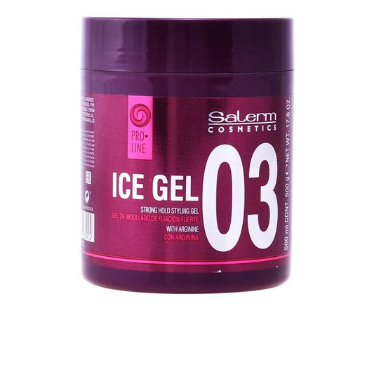 Salerm Pro Line Ice Gel Strong Hold Styling Gel With Arginine 7.0 oz VIP Extensions