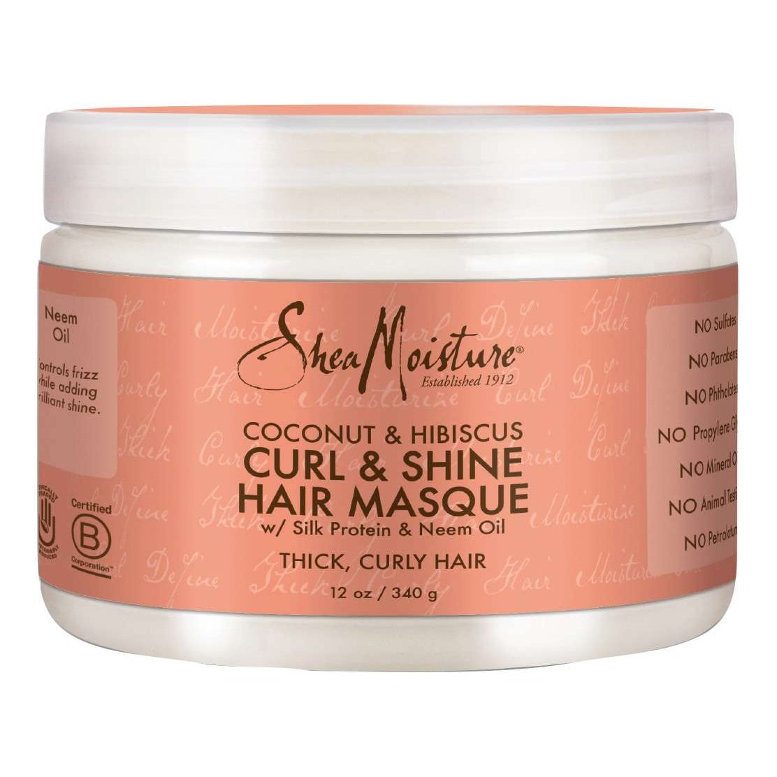 Shea Moisture Coconut  Hibiscus Curl  Shine Hair Masque My Beauty Site Pro