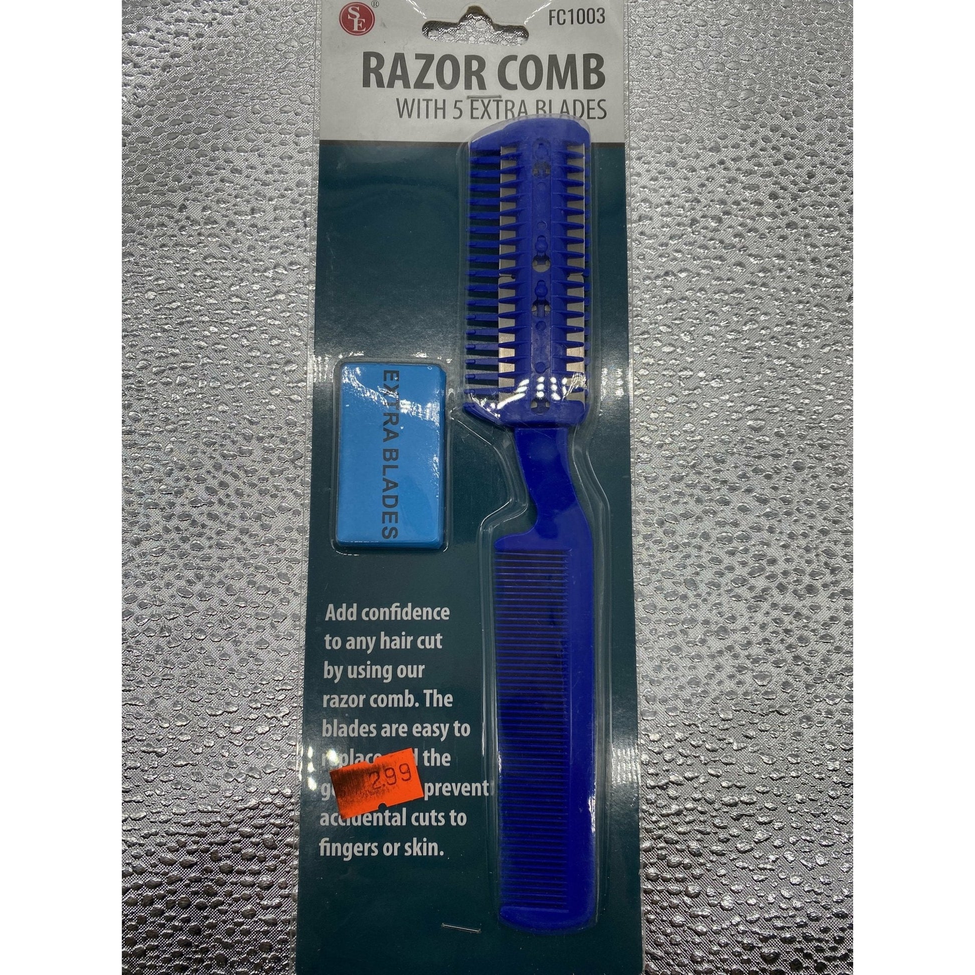 SE Razor Comb with 5 Extra Blades VIP Extensions