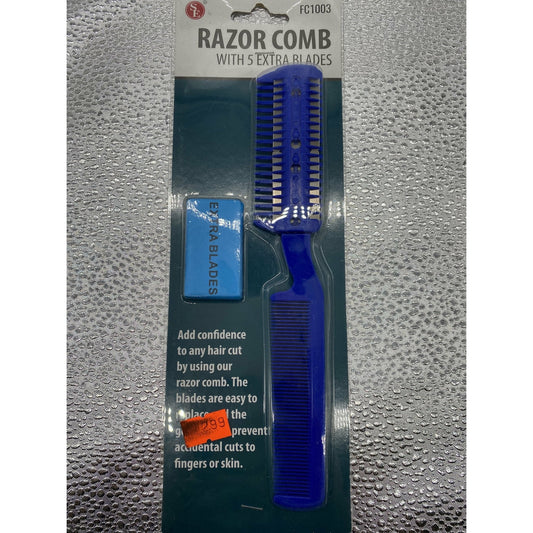 SE Razor Comb with 5 Extra Blades VIP Extensions