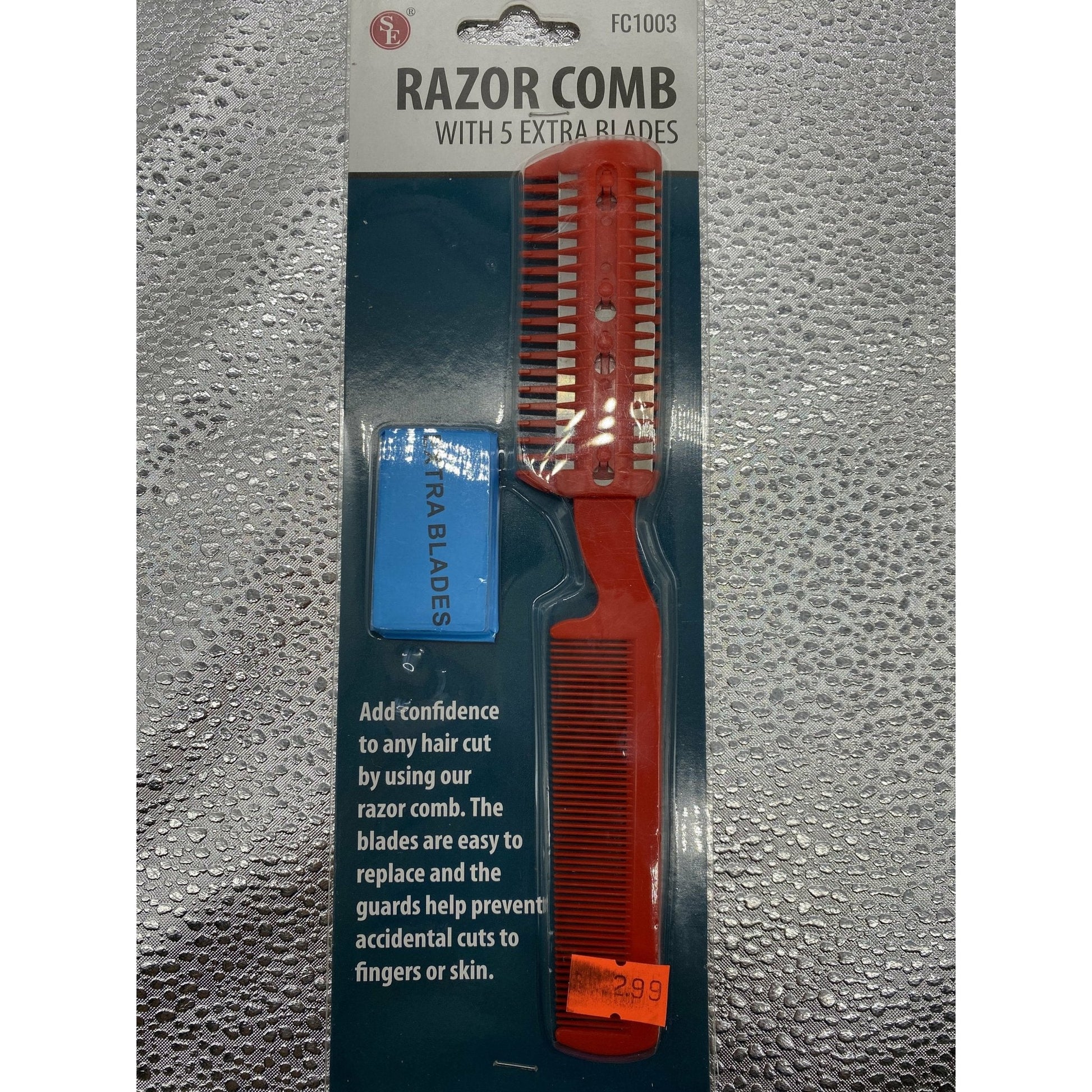 SE Razor Comb with 5 Extra Blades VIP Extensions